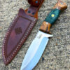 Handmade Knife Epoxy Handle, Natural Handmade Leather Case, Stainless steel 4116, bushcraft knife - Image 9