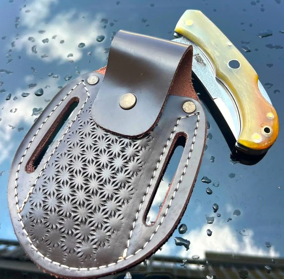 Handmade Custom Pocket Knife, N690 Steel with Ram Horn Handle Camping Knife, Hunting Knives, Pocket Knife, Folding Knife - Image 4