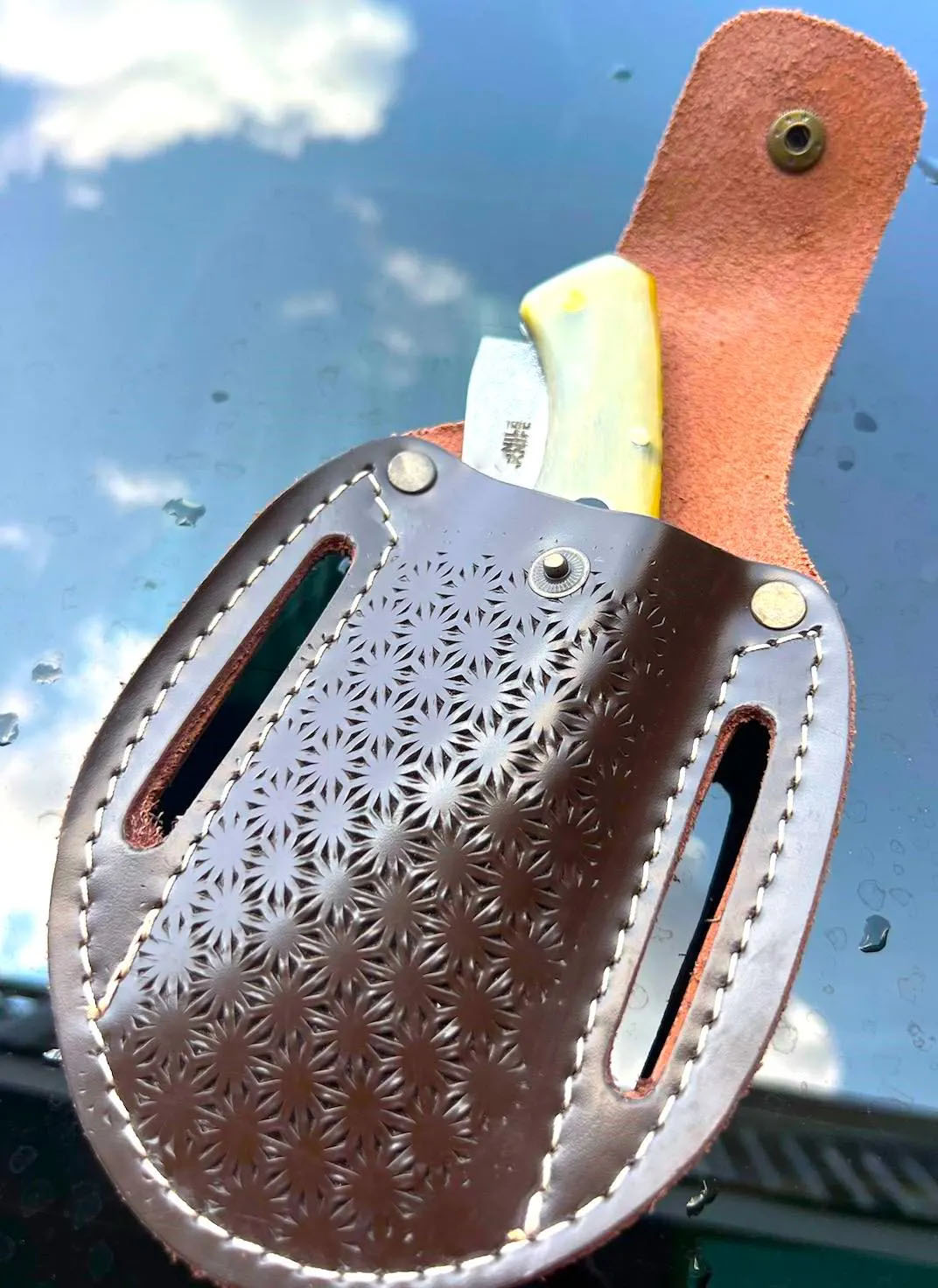 Handmade Custom Pocket Knife, N690 Steel with Ram Horn Handle Camping Knife, Hunting Knives, Pocket Knife, Folding Knife - Image 5