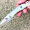 Handmade Custom Pocket Knife, N690 Steel with Ram Horn Handle Camping Knife, Hunting Knives, Pocket Knife, Folding Knife - Image 9