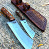 2-Piece Bowie Knife with Sheath, Fixed Blade, Two in one Personalized Custom Hunting Knife for Outdoor Adventures Camping Custom Knife - Image 4