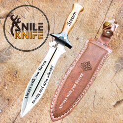 Leon Kennedy's Knife | Custom Handmade Spring Steel Bowie Knife | Tactical Knife | Birthday Gift For Him , Hunting Camping knife , Replica