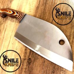 Hand Forged Serbian Style Cleaver knife| T5 French Stainless Steel. BBQ Cleaver. Kitchen Knife Butcher Knife Gift for Men