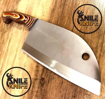 Hand Forged Serbian Style Cleaver knife| T5 French Stainless Steel. BBQ Cleaver. Kitchen Knife Butcher Knife Gift for Men