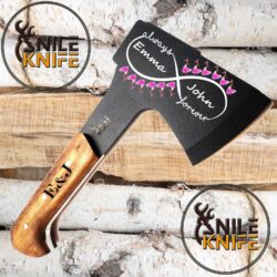 Small Outdoor Hatchet - Lightweight Survival Axe/Hatchet with Black-Oxide Coated Carbon Stainless Blade