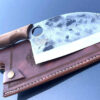 Serbian Chef Knife 7“, Butcher Cleaver Hand Forged Blade, Kitchen Gifts, Chef cleaver, Sharp Viking Knives for Meat Cutting, Camping knife - Image 3