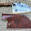 Serbian Chef Knife 7“, Butcher Cleaver Hand Forged Blade, Kitchen Gifts, Chef cleaver, Sharp Viking Knives for Meat Cutting, Camping knife - Image 5