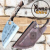 Serbian Chef Knife 7“, Butcher Cleaver Hand Forged Blade, Kitchen Gifts, Chef cleaver, Sharp Viking Knives for Meat Cutting, Camping knife - Image 11