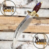 Survival Hunting Knife with Sheath-Rambo Knife-Tactical 11'' Full Tang Survival Rambo Fixed Blade-Machete Bowie-Knife for Camping, Bushcraft - Image 4
