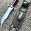 Survival Hunting Knife with Sheath-Rambo Knife-Tactical 11'' Full Tang Survival Rambo Fixed Blade-Machete Bowie-Knife for Camping, Bushcraft - Image 6