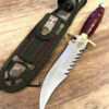 Survival Hunting Knife with Sheath-Rambo Knife-Tactical 11'' Full Tang Survival Rambo Fixed Blade-Machete Bowie-Knife for Camping, Bushcraft - Image 7